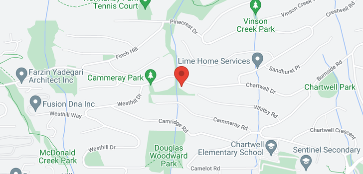 map of 1448 CHIPPENDALE ROAD